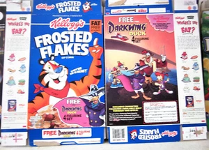 1992 Darkwing Duck Frosted Flakes Cereal Box shm441 - Picture 1 of 1