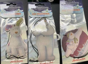 The Snowman And The Snowdog Christmas Car Air Freshener Cherry Scent Xmas NEW - Picture 1 of 1