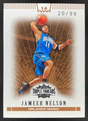 Jameer Nelson 2007-08 Topps Triple Threads Sepia /99 #57 Magic - Image 1 of 4