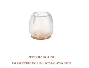 Stuhl Tisch Schutz Füße Kappenschutz Silikon Transparent 4x - Bild 1 von 5