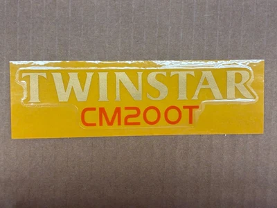 Emblema lateral TwinStar 87134-465-770ZA HONDA CM200TA de colección como nuevo excelente estado. Foto 1 de 4