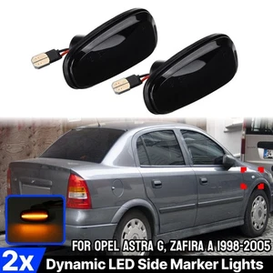 2 frecce laterali indicatori di direzione per Opel Astra G CC Cabriolet Caravan Coupe posteriori a gradini - Foto 1 di 14