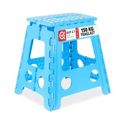 Klapphocker faltbar Falthocker Schemel Campingstuhl rutschfest leicht Trittstuhl - Bild 1 von 4