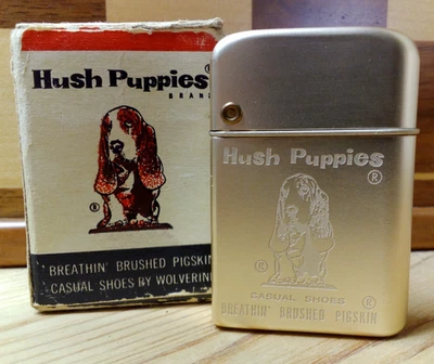 Vintage Storm Master Lighter Advertisement for Hush Puppies Casual Shoes - Image 1 of 4