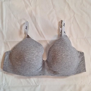 NWT Victoria's Secret PINK 40D Push Up Gray Wear Everywhere Wireless Bra New - Picture 1 of 4