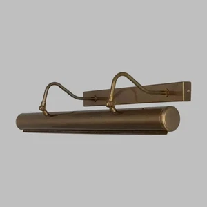 Modern Stilnovo Brass Antique Finish Wall Painting Light Mid Century Brass Itali - Picture 1 of 10