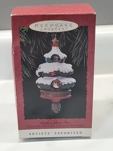 Hallmark Keepsake Ornament 1993 Peek-a-Boo Tree Beaver Penguin Artists Favorites - Picture 1 of 8