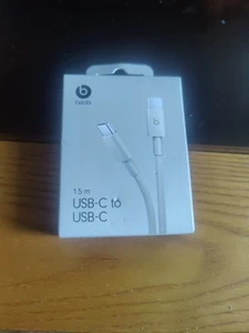Beats Usb-c To Usb-c 60w Woven Cable (Silver) - Photo 1 sur 5