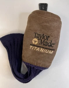 Taylor Made Titanium Head Cover - Driver 1 Tag - Brown/Blue - Replacement - Golf - Picture 1 of 8