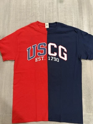 U.S. Coast Guard “USCG EST. 1790” Blue & Red T-Shirt - Size M / Medium - NEW! - Image 1 of 3
