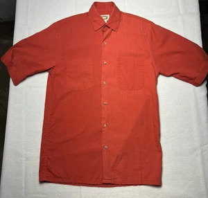Vintage 80’s Banana Republic Red Safari Short Sleeve Button Shirt Men's Size XS - Bild 1 von 6