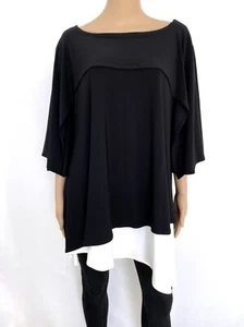 Neu mit Etikett! NEU Joseph Ribkoff Größe US 22 2XL UK 24 schwarz weiß Top Bluse Damen - Bild 1 von 9