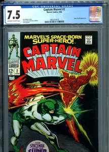 Captain Marvel #2 (Marvel 1968) certificado CGC 7,5 - Imagen 1 de 3
