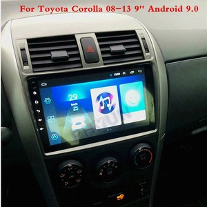 For Toyota Corolla 08-13 9" Android 9.0 Car Stereo Radio GPS Nav + 12LED Camera