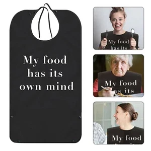 Reusable Women Elderly Washable Bib For Men Home Adult Daily Dinner Adult Bibs - Picture 1 of 13