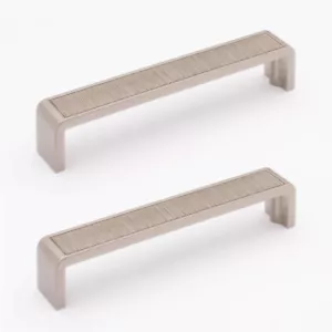 SIETTO 2er-Pack gebürstet 6 Zoll C/C Griff Schrankzug Satin Nickel, modernes Dekor - Bild 1 von 1