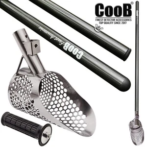 CooB Sand Scoop Metal Detecting Hunting Tool KOVSH and Carbon Fiber Handle Pole - Picture 1 of 17