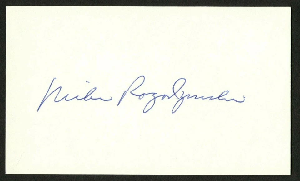 Mike Rogodzinski signed autograph auto 3x5 index card Baseball Player 9904 - Image 1 of 1