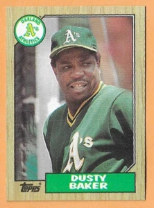 Dusty Baker Oakland Athletics #565 - Topps casi nuevo-como nuevo 1987 - Imagen 1 de 2