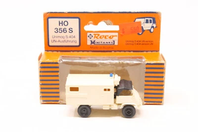 HO 1:87 Roco Minitanks 356 S UN Unimog S 404 Ambulance Truck White - Image 1 of 4