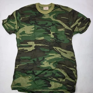 Camiseta camuflada vintage Sportsman's Choice Single Stich Woodland talla mediana - Imagen 1 de 5