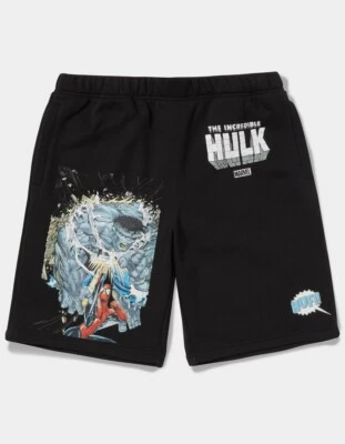 Pantalones Cortos de Vellón HUF x Marvel Hulk "Batalla" Adulto Talla L Foto 1 de 3