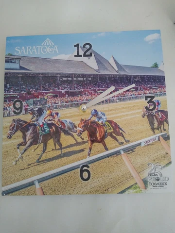 2017 Saratoga Race Track / Race Course Wall Clock - NEW 25 Years Proud Foxwoods Cover