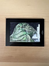 2014 Star Wars Chrome Perspective 1/1 Sketch Card Jabba The Hutt Ken Branch