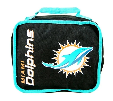 NFL Miami Dolphins Sacked Insulated Lunch Cooler Multi Color Keeps Food Hot/Cold Cover