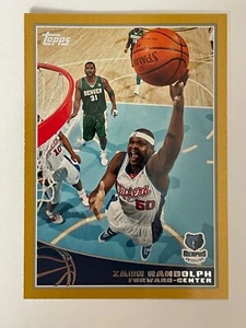 2009-10 Topps Zach Randolph Gold Parallel SP /2009. (VG) Clippers - Picture 1 of 2