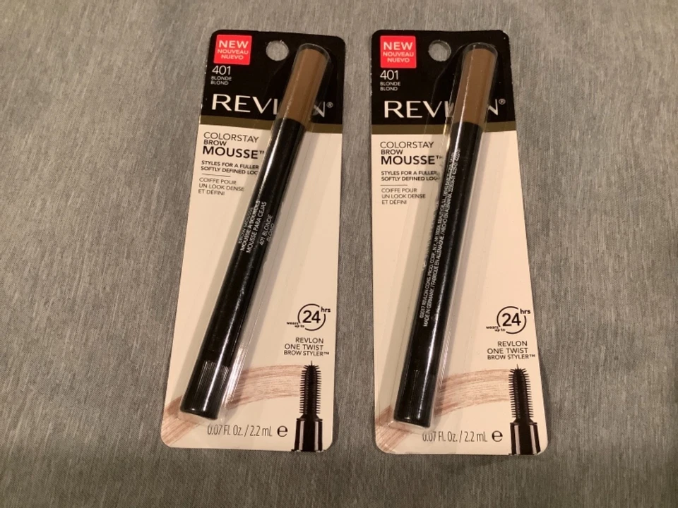 ~ 2 Brand New Revlon Colorstay Brow Mousse 401 Blonde  ~ - Image 1 of 1