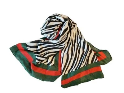 New Women's Fashion Zebra Stripe Print 76" x 33" Long Soft Scarves & Wraps 078 - Image 1 of 4