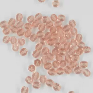 F6 LP *** 30 facettierte Perlen Böhmisches Glas 6MM LIGHT PEACH - Bild 1 von 1