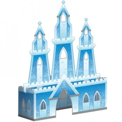 Castillo Princesa de las Nieves 3-D Centro de Mesa 11.8" x 8.3" Decoración Fiesta de Invierno Foto 1 de 2