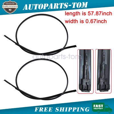For Toyota 2007 2008 2009-2011 Yaris Roof Drip Trim Molding Left+Right Side Kit - Image 1 of 4