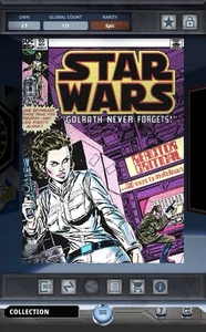 Topps Star Wars Card Trader Masterwork Star Wars #65 Comic Covers Canvas Epic - Picture 1 of 2
