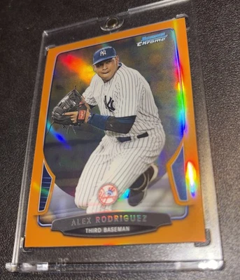 Alex Rodriguez 2013 Bowman cromo naranja refractor/25 Yankees Foto 1 de 2