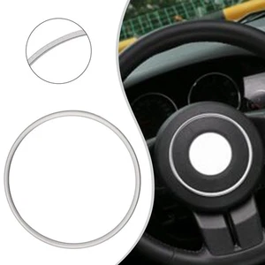 Steering Wheel Trim Ring 1pcs/set Auto Interior Accessories Aluminum Alloy - Picture 1 of 23