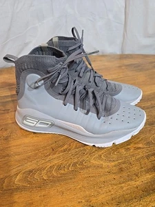 Under Armour Curry 4 grey/white size 8 Mens RARE - Picture 1 of 6
