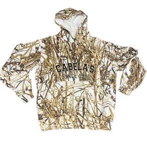 Vintage 90s y2k Herren Camo Cabela's White Seclusion 3D Backwaters Hoodie XL - Bild 1 von 12