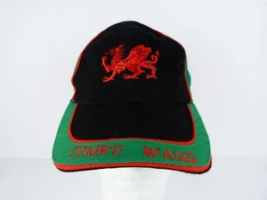 Wales Adult One Size Cymru Wales Black Baseball Cap - Picture 1 of 11