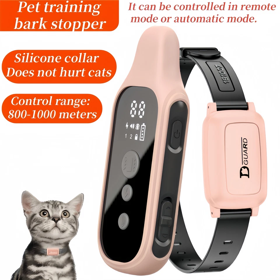 Cat training collar can be remote control and manual waterproof endurance - image 1 of 4