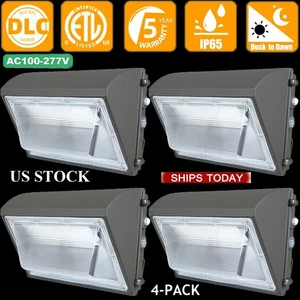 WYZM (4 Packs) LED Wall Pack 150W with Dusk-to-Dawn Photocell, Security Lighting - Picture 1 of 15