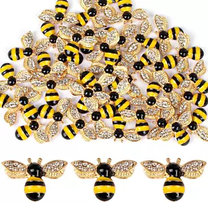 , Emaille Biene Charms Anhänger Strass Honigbiene Charms - Bild 1 von 7