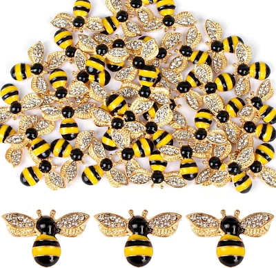 , dijes de abeja esmaltados colgantes diamantes de imitación dijes de abeja Foto 1 de 4