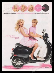 Pubblicità Stampa Hairdo anni 2000 2007 Jessica Simpson Ken Paves Scooter - Foto 1 di 1