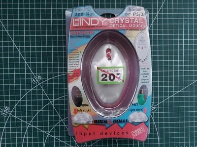 Lindy Crystal Optical Mouse USB or PS/2 Illuminating Art. No.  20599 - Image 1 of 4