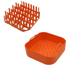 Silica Gel Bacon Rack Nonstick Pans Air Fryer Plate New Bacon Tray