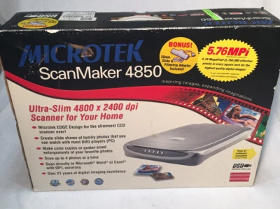 Microtek ScanMaker 4850 Flatbed Scanner NOB - Image 1 of 4