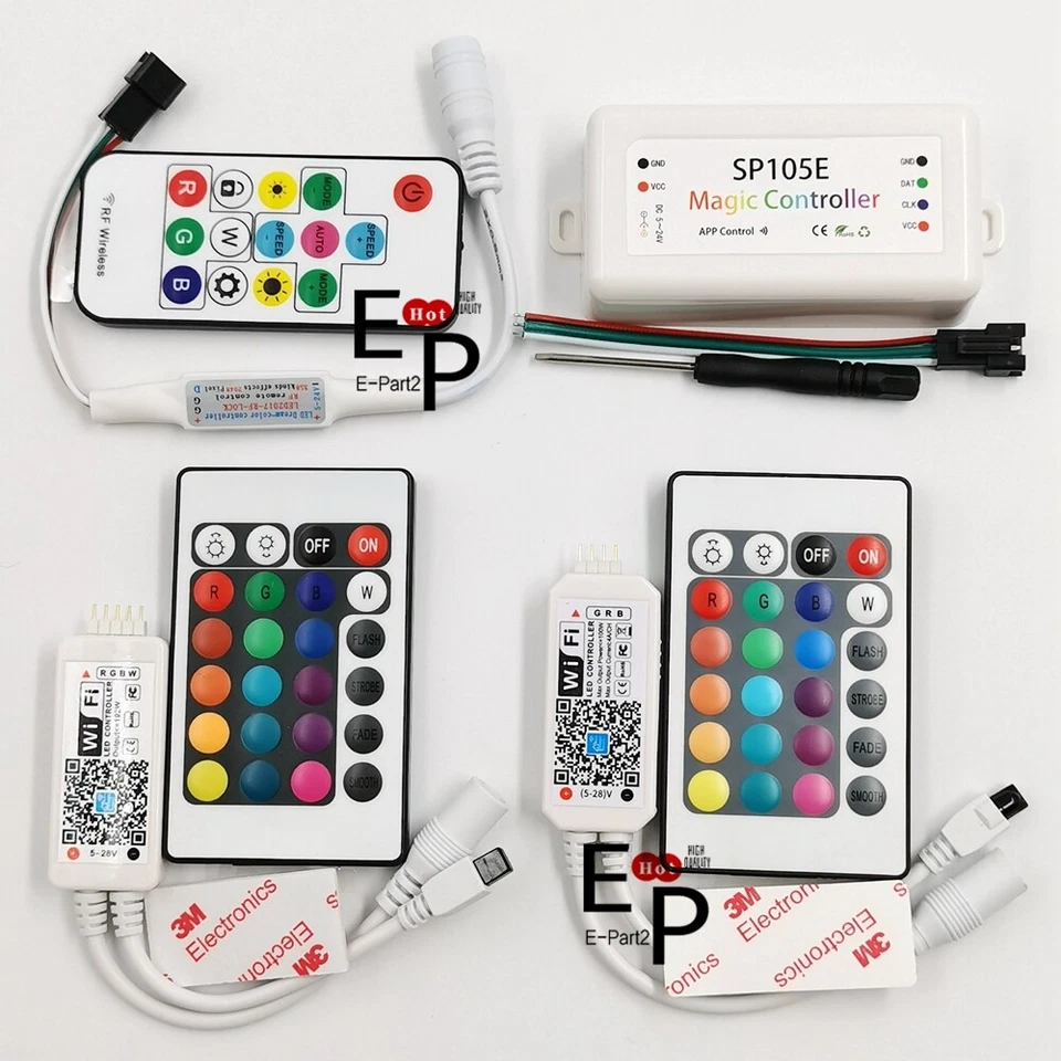 RGB RGBW WiFi Remote SP103E SP105E Controller For 5050 WS2811 WS2812B LED Strip - Image 1 of 4
